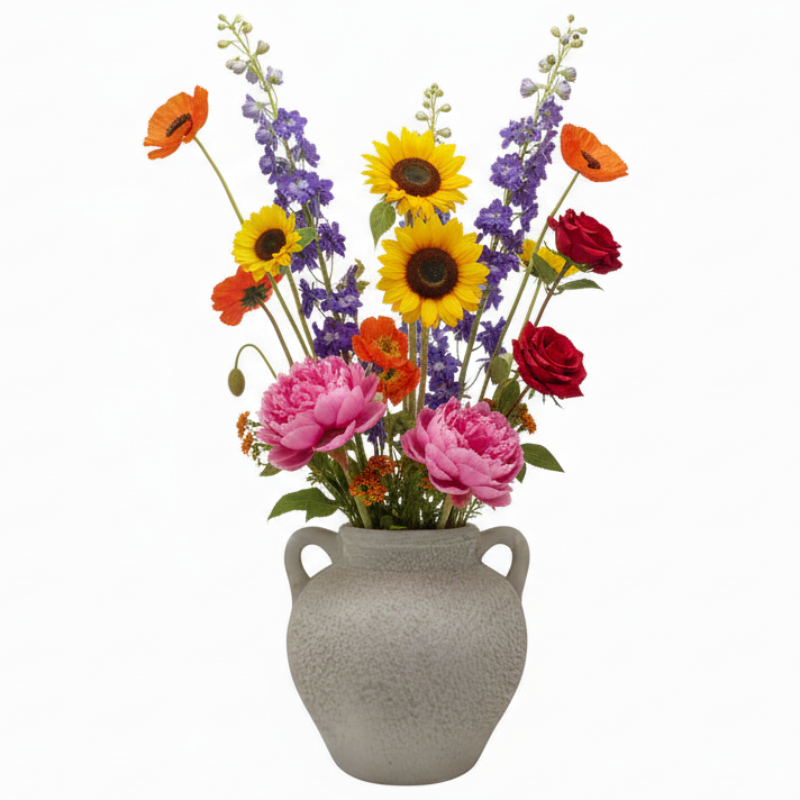 Lavanya Round Bellied Ceramic Vase
