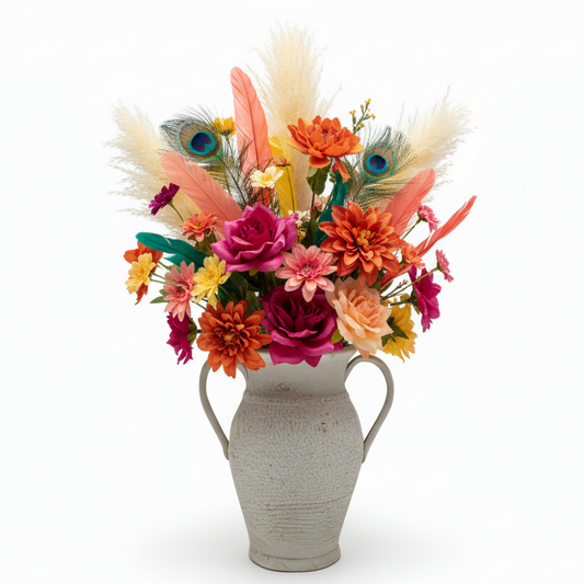 Saira Round Urn Ceramic Vase