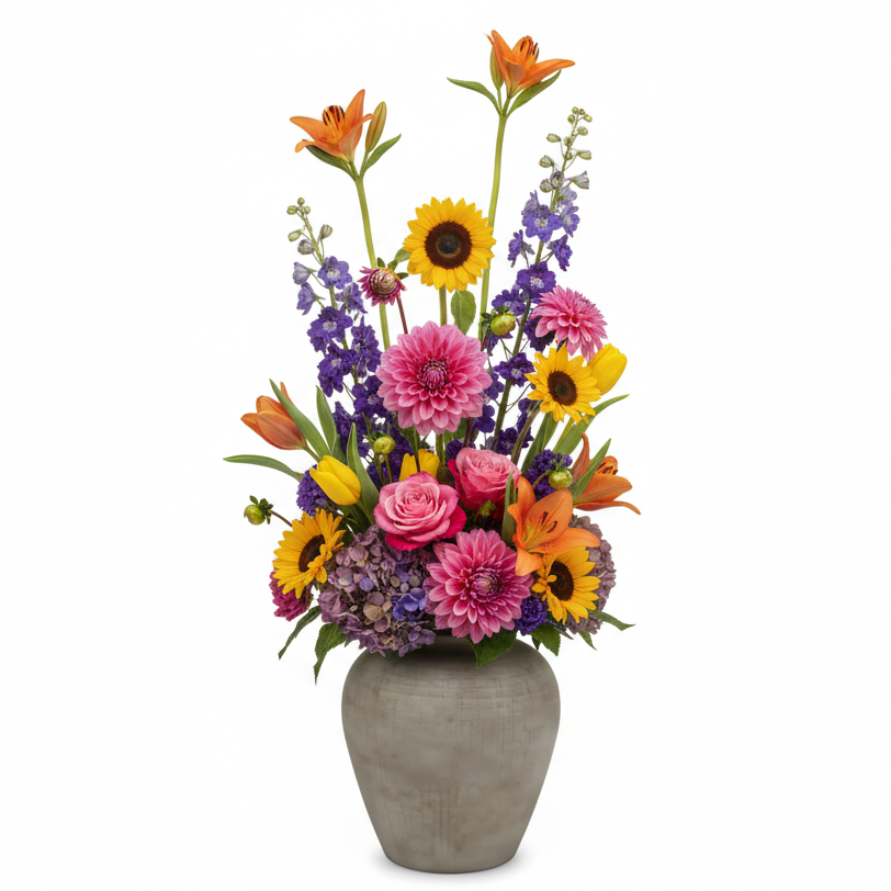 Lasya Round Ceramic Vase