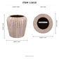 Jaleh Ribbed Ceramic Pot