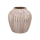 Darice Ribbed Ceramic Decorative Vase
