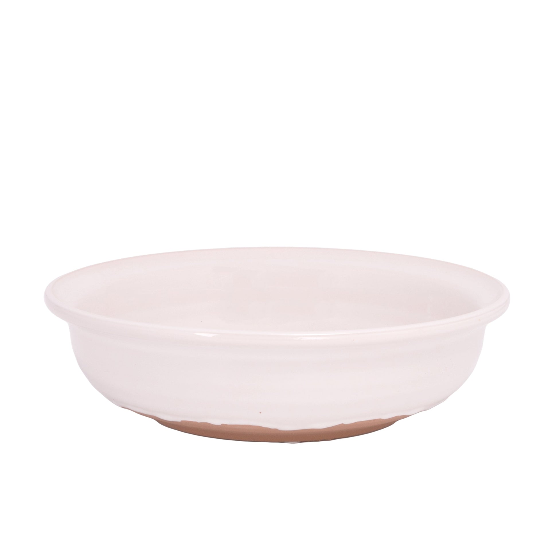 Stoneware Bowl White-3.00"H