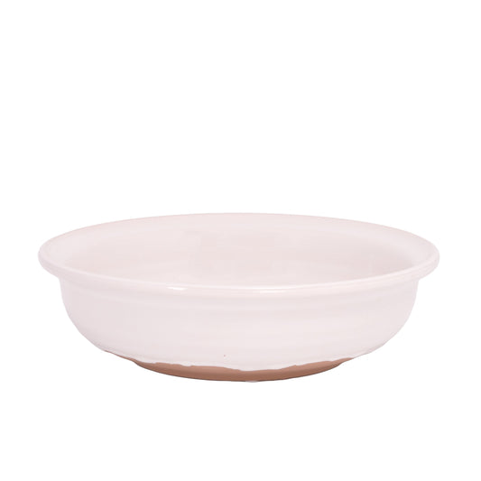 Stoneware Bowl White-3.00"H