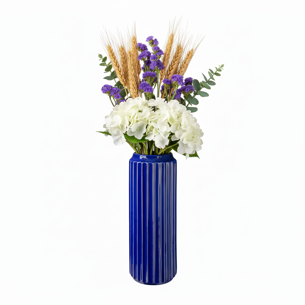 Jensen Corrugated Ceramic Vase