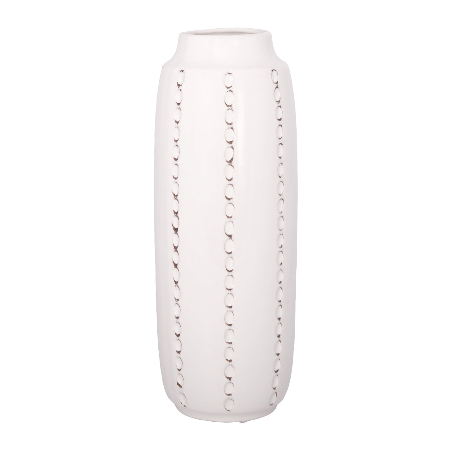 Tallis Ceramic Vase with Textured Design