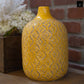 Faryn Distressed Diamond Pattern Vase