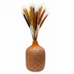 Faryn Distressed Diamond Pattern Vase