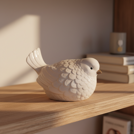 Helen Glossy Porcelain Bird Figurine