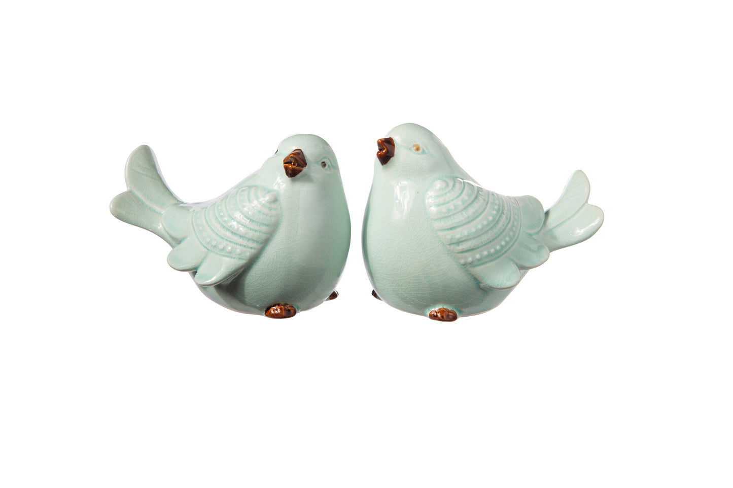 Soriel Gloss Blue Cardinal Bird Figurines