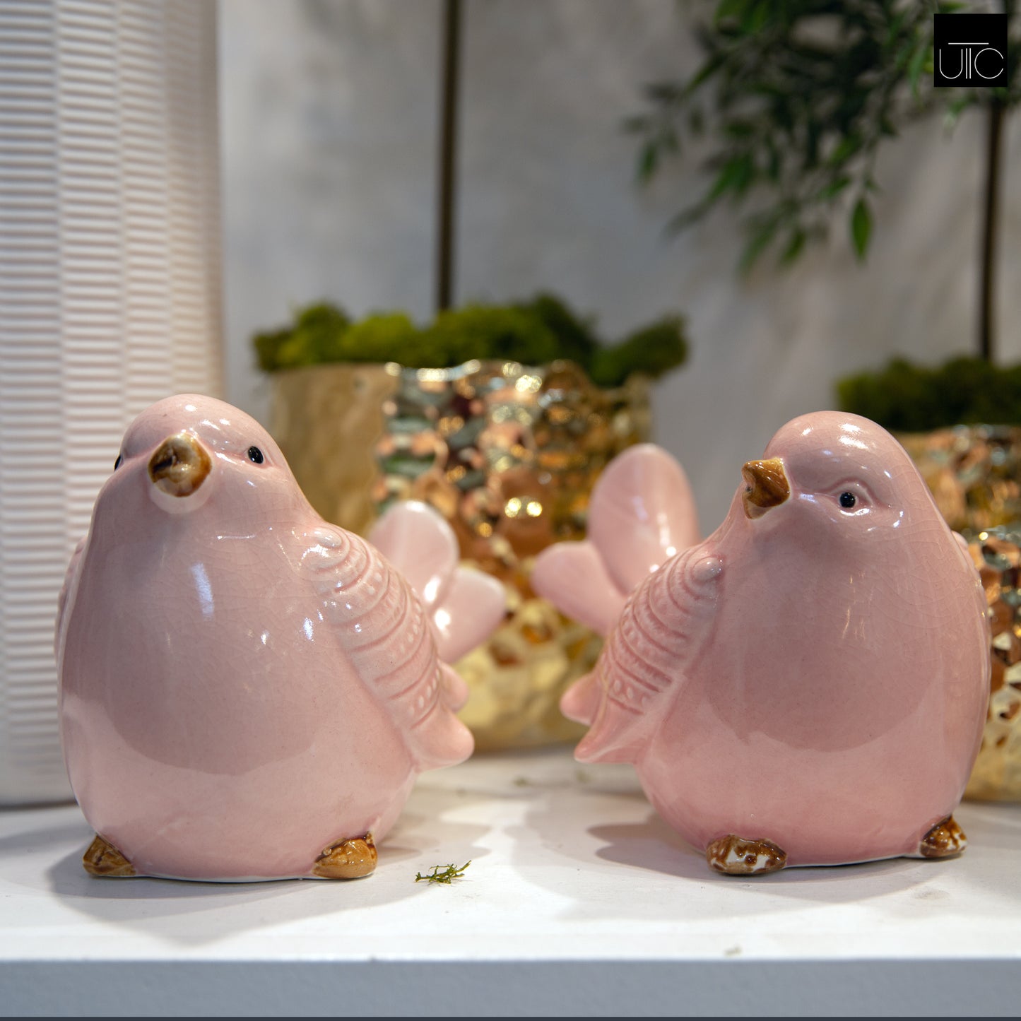 Soriel Gloss Blue Cardinal Bird Figurines