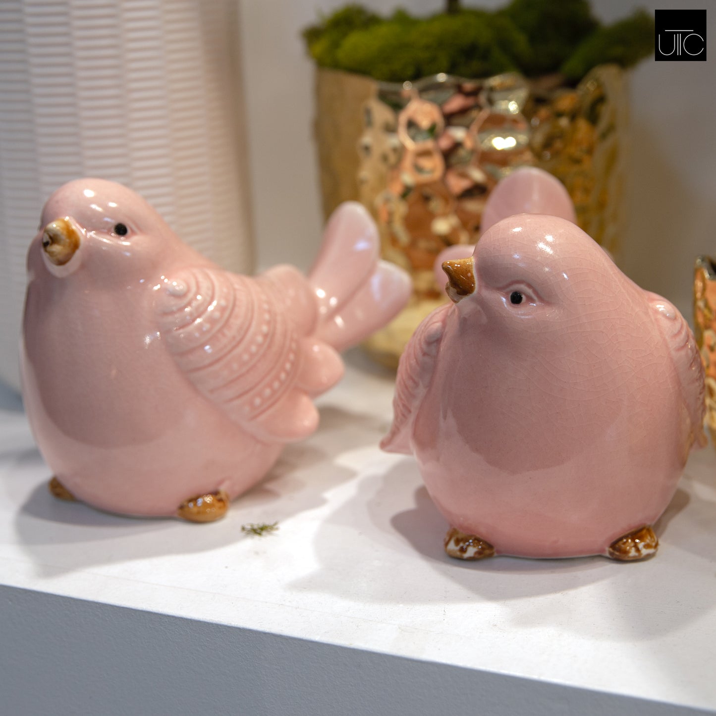 Soriel Gloss Blue Cardinal Bird Figurines
