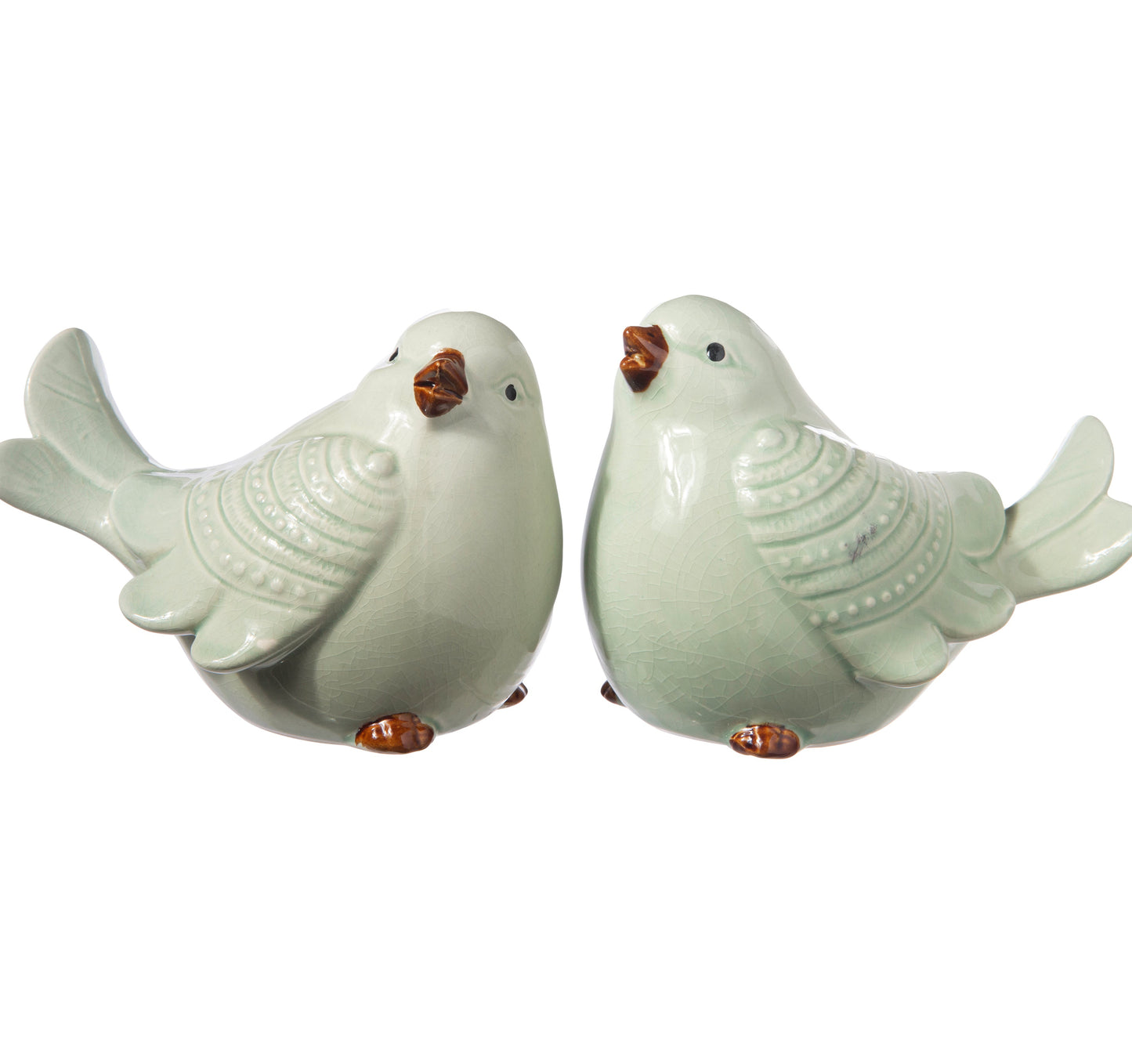 Soriel Gloss Blue Cardinal Bird Figurines