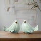 Yannel Gloss Green Cardinal Figurines (Set of 2)