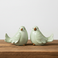 Yannel Gloss Green Cardinal Figurines (Set of 2)
