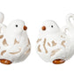 Ivonea Cutout Porcelain Cardinal Figurines (Set of 2)