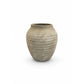 Kira Ribbed Amphora-Style Cement Planter