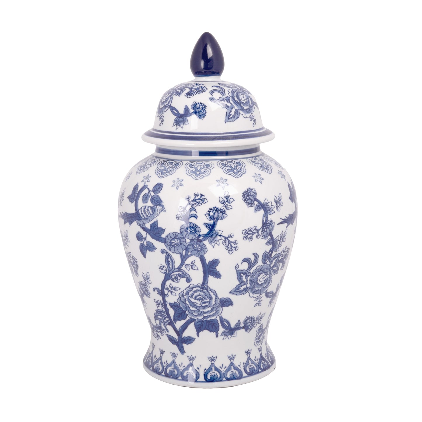 Madeleine Ceramic Round Bellied Ginger/Temple Jar