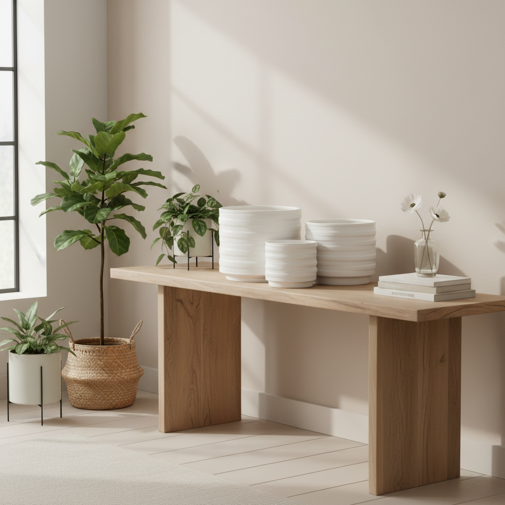 Lucie Ceramic Round Pot (Set of 3)