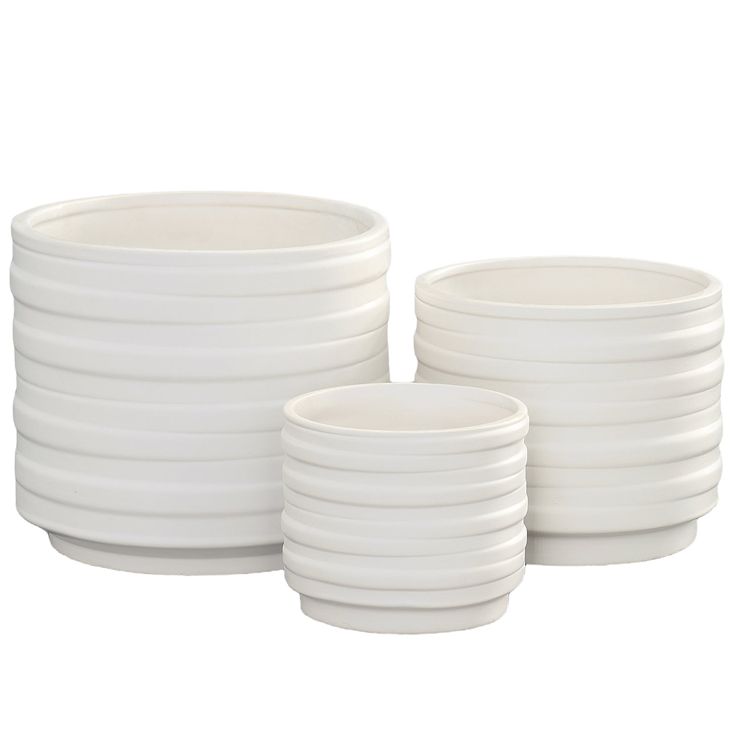 Lucie Ceramic Round Pot (Set of 3)