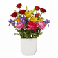 Martina Ceramic Tall Rectangle Vase with Elliptical Pattern