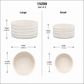 Yam Embossed Banded Ceramic Planter Set (Set of 2)