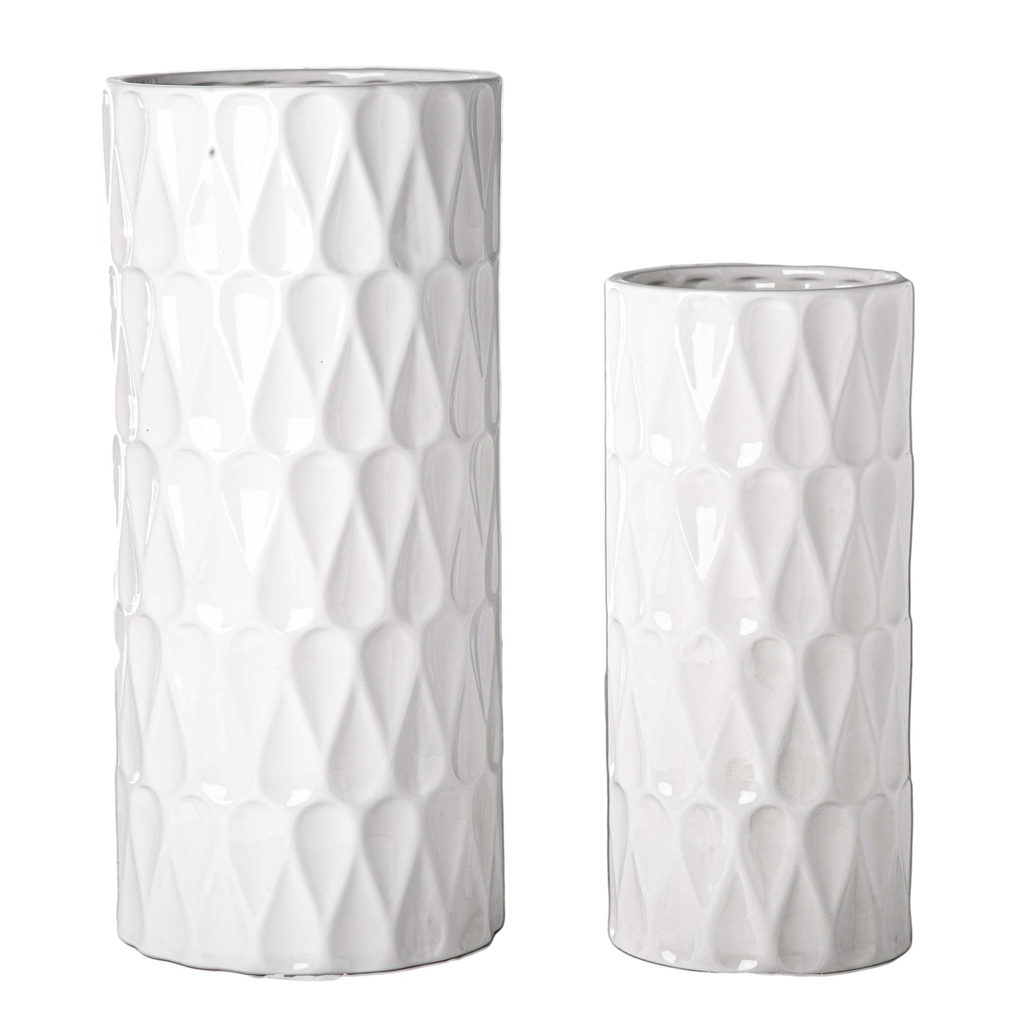 Preston Ceramic Tall Planter & Vase Sets (Set of 2)