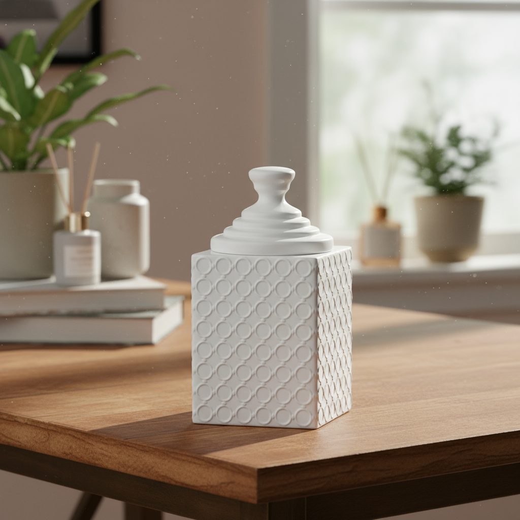 Yasmina Ceramic Square Canister