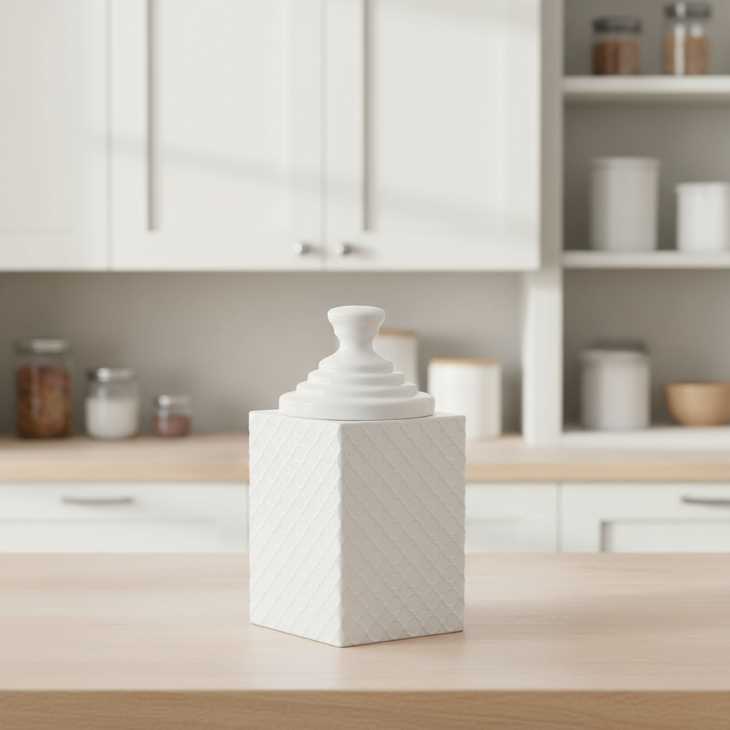 Yasmina Ceramic Square Canister