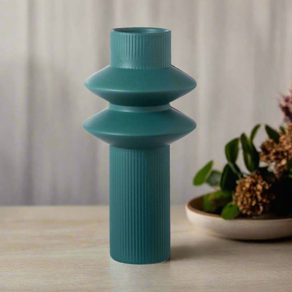 Saucera Ceramic Round Pipe Vase