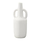 Milenne White Ring-Handled Ceramic Vase