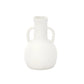 Milenne White Ring-Handled Ceramic Vase