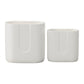 Ardenne Inverted Arch Design Ceramic Pot (Set of 2)