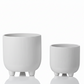 Vanya Ceramic Corrugated Pot on Tripod Stand (Set of 2)