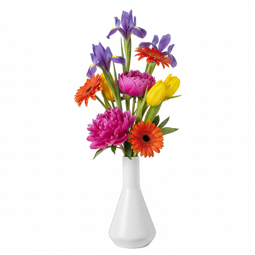 Aaliyah Ceramic Round Bellied Bottle Vase