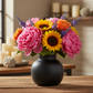 Jaxine Ceramic Bellied Vase