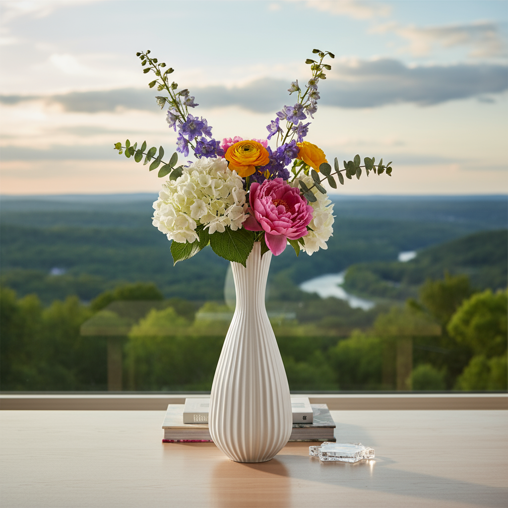 Gaial Ceramic Round Bellied Vase