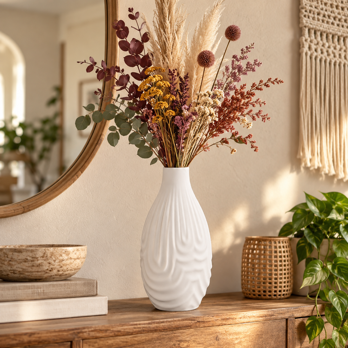 Moana Abstract Line Ceramic Vases