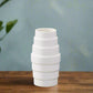 Rhenna Layered Design Round Ceramic Vase
