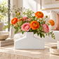 Kneena Ceramic Flat Bottle Vase