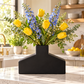 Kneena Ceramic Flat Bottle Vase