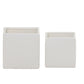 Odette Handcrafted Ceramic Square Planter Set (Set of 2)