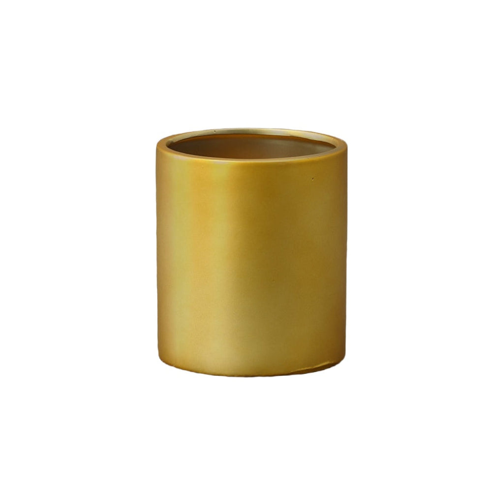 Ziva Ceramic Round Brushed Pot