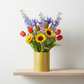 Ziva Ceramic Round Brushed Pot