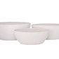 Ceramic Oval Pot Set of Three Matte Finish-8.50"H