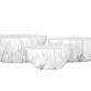 Ceramic Oval Pot Set of Three Matte Finish-8.50"H