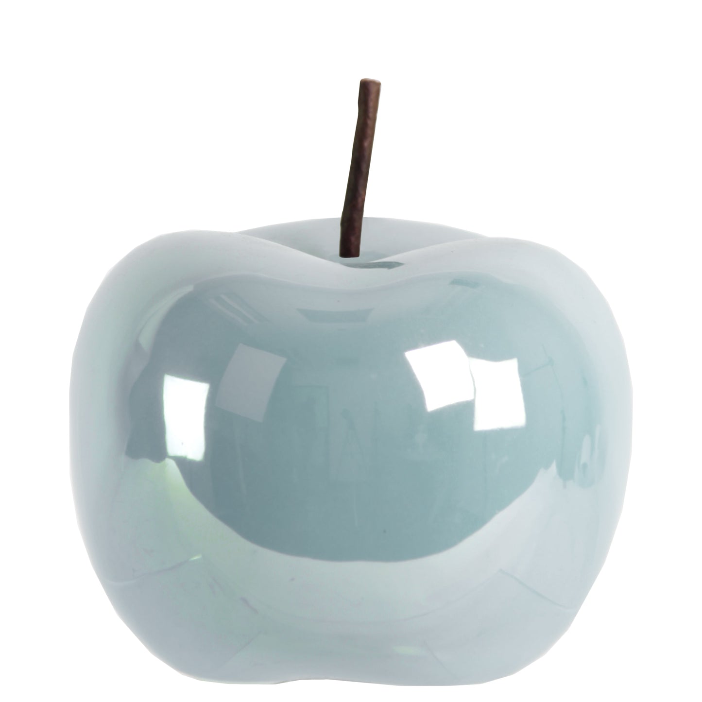 Zelia Pearlescent Ceramic Apple Figurine