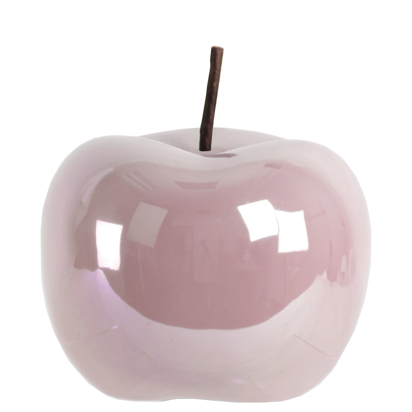 Zelia Pearlescent Ceramic Apple Figurine