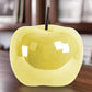 Zelia Pearlescent Ceramic Apple Figurine
