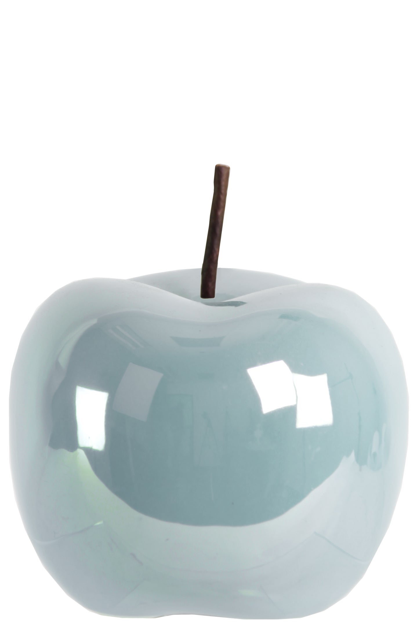 Zelia Pearlescent Ceramic Apple Figurine