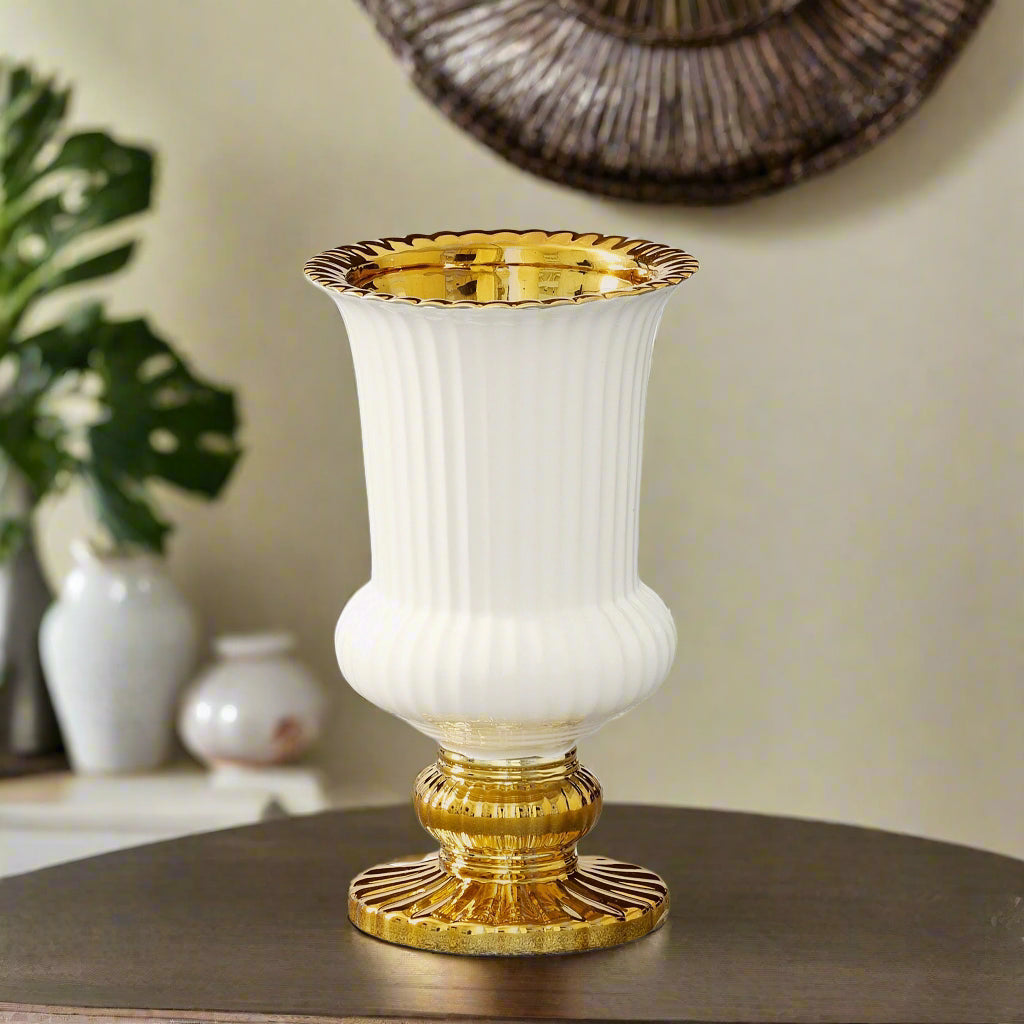 Perani Glossy Ceramic Urn Vase